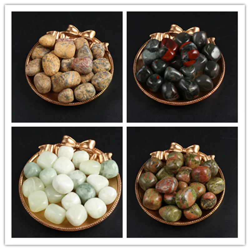 

10Pcs Natural Stone Exquisite Beads Square Gravel Beads 1.5-2 CM For Potted Plants Fish Tank Decorations