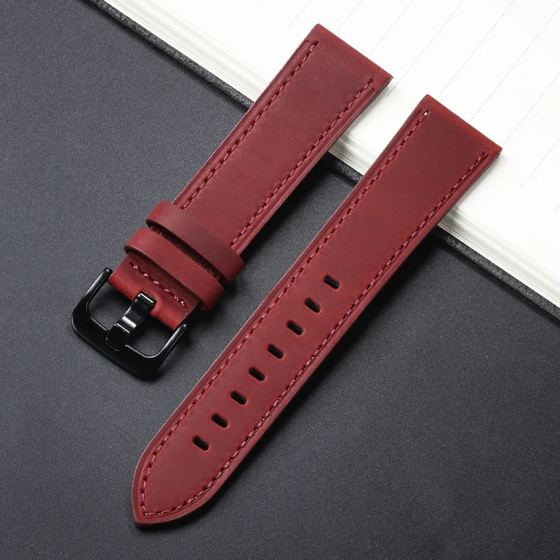 Vintage Retro Genuine Leather Quick Release Watch Band - Soft Strap Accessories