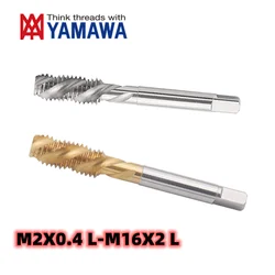 1PCS YAMAWA HSSE Metric Left Hand Spiral Fluted Tap Tin-Coating M2M2.3M2.6M3M4M5M6M7M8M9M10M12 M14 M16 Machine Screw Thread Taps