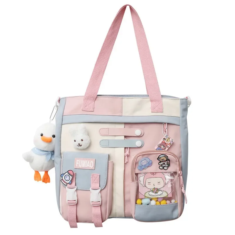blue shoulder bag