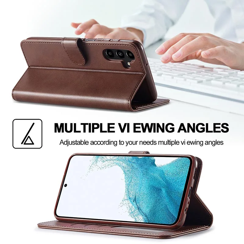 Card Flip Leather Case For Samsung Galaxy A53 A24 A25 A15 A14 A34 A54 A55 A70 A71 A72 A73 A80 A81 A91 A51 A05 A05S 4G 5G Cover