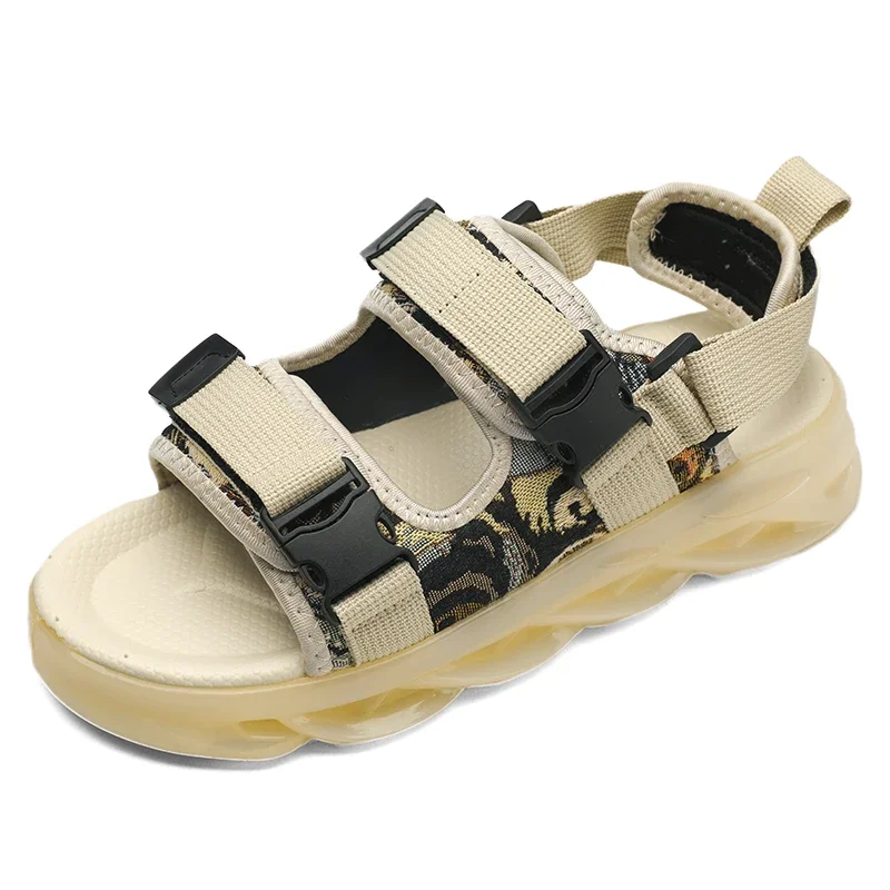 

Thick Bottom Two-way Outdoor Beach Sports Men's Shoes 2024 Summer New Men's Slippers Comfortable Outsole Sandals and Slippers