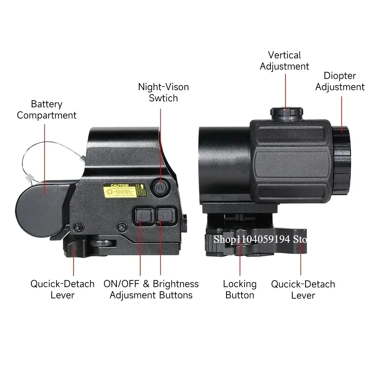  slider image of Eot-ch 558 Holographic Collimator