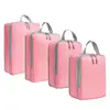 P0UA Set of 4 Multipurpose Compression Organizers Bags Closet and Luggage Storage Bag 3