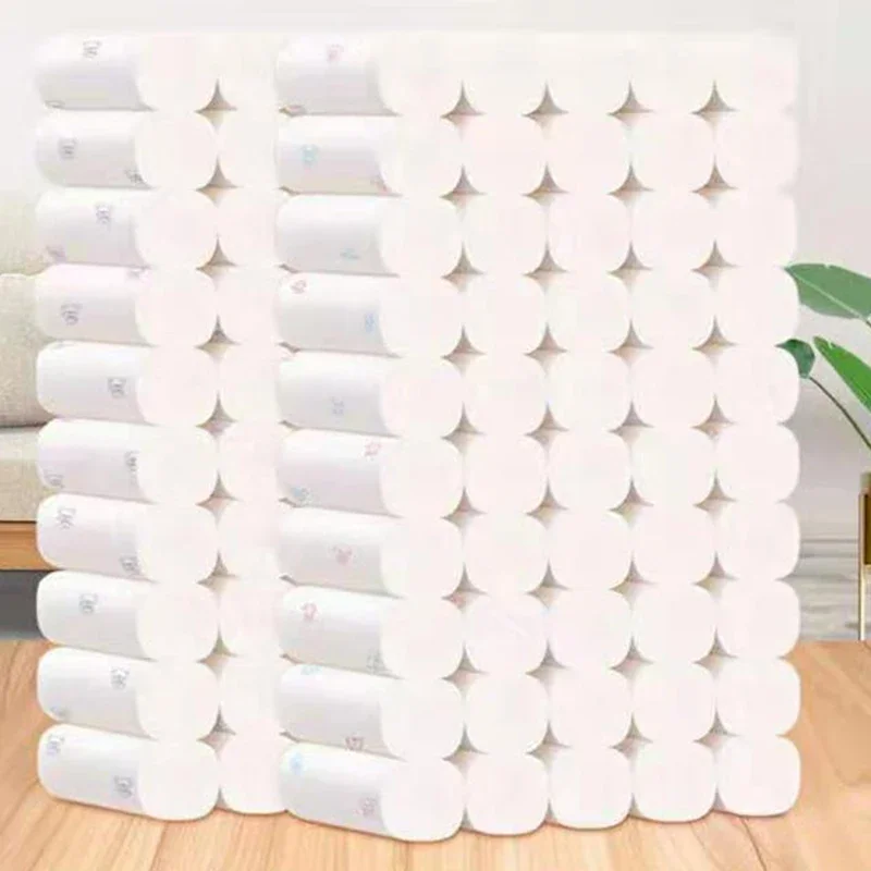 5Ply Toilet Paper Bath Paper Little Bear Printed Bath Toilet Roll Living Room Supplies Tissue Holder Storage Box toilet paper