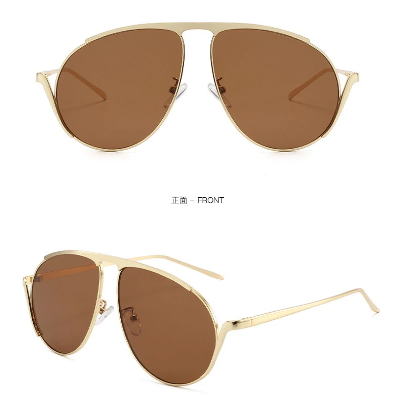 Retro Trend Aviator Sunglasses - Punk UV400 Sunshades