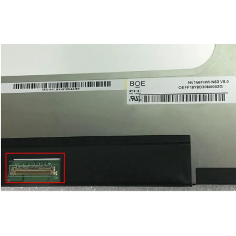 Fhd Ips Portátil Painel de Tela Lcd Nv156fhm-n63 V8.0 Nv156fhm-n4h B156han09.1 Fhd 1920*1080 30 Pinos Edp 60hz 15.6 - Imagem 3