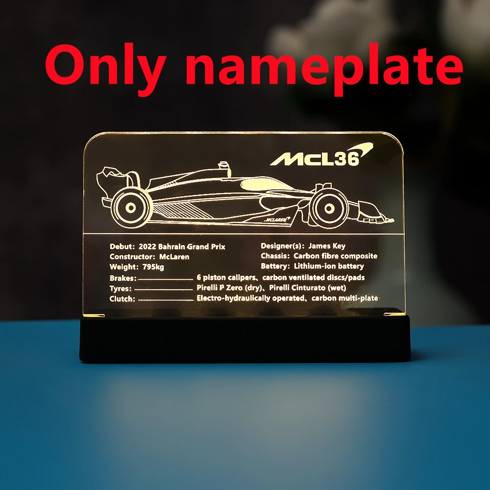 Kyglairng Led ışık kiti için 42141 McLarened F1 formülü 1 yarış arabası modeli yapı taşları (sadece ışık dahil)