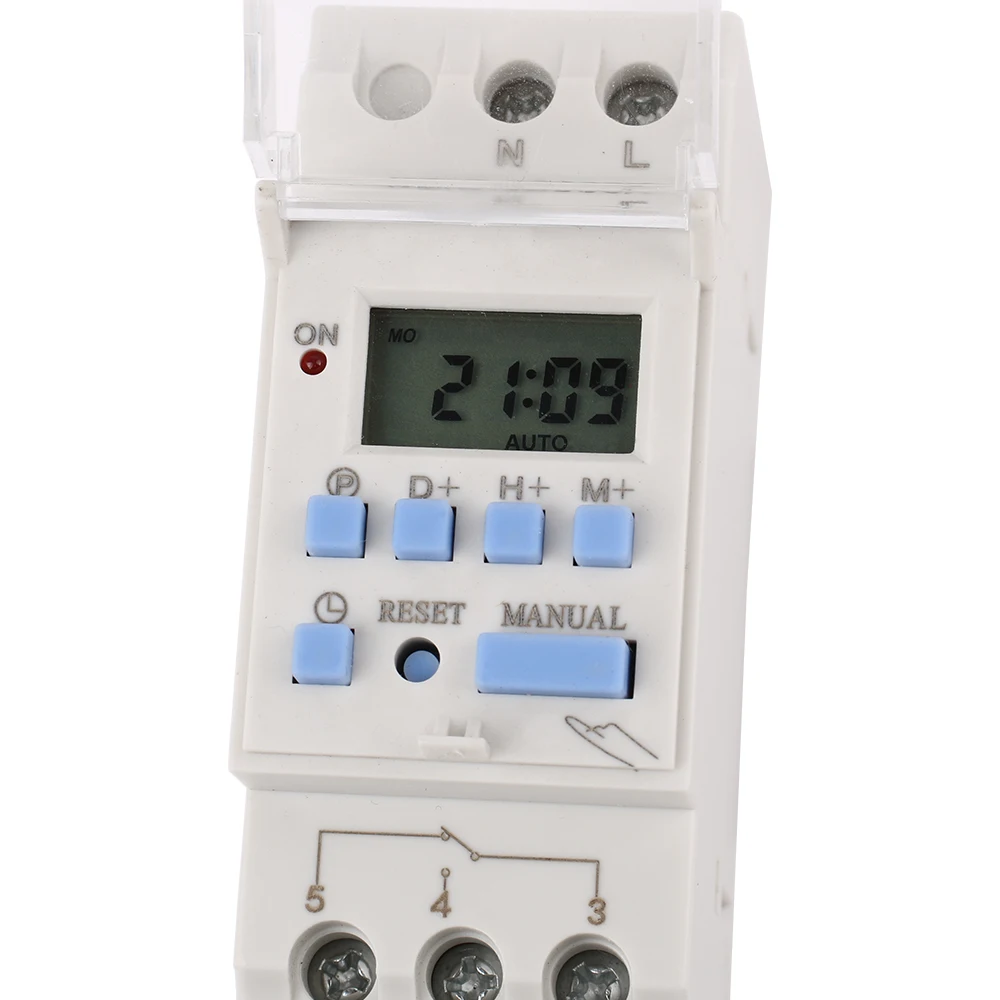 AHC30A New Type 40A Din Rail 2 wire Weekly 7 Days Programmable Digital TIME SWITCH Relay Timer Control AC 12V 24V 110V 220-240V 6