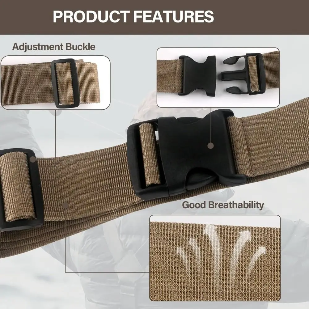 Portable Detachable Buckle Fishing Waist Belt Rod Holder Adjustable Wear Resistance Fishing Wading Belt Rod Holder Outdoor