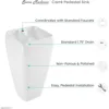 Well Made One Piece Pedestal Sink Washhand Stand Bathroom Furniture Sinks Fixture Home Improvement 2