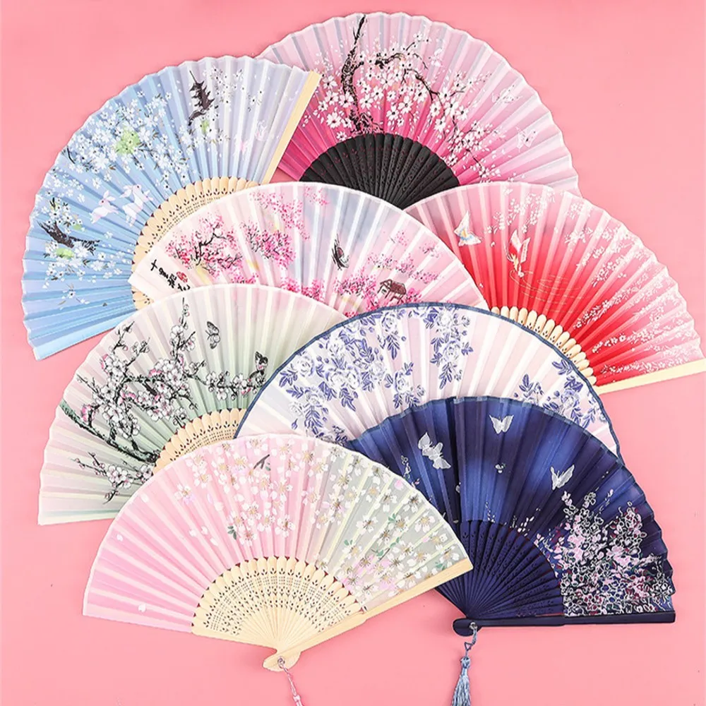 Vintage Silk Folding Fan 2