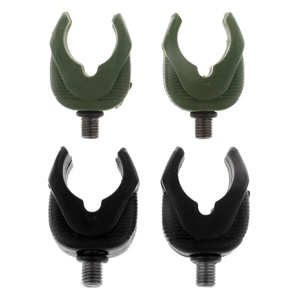 2 Pieces Rod Butt Rests for Carp Coarse Fishing Pod Fitting Green / Black