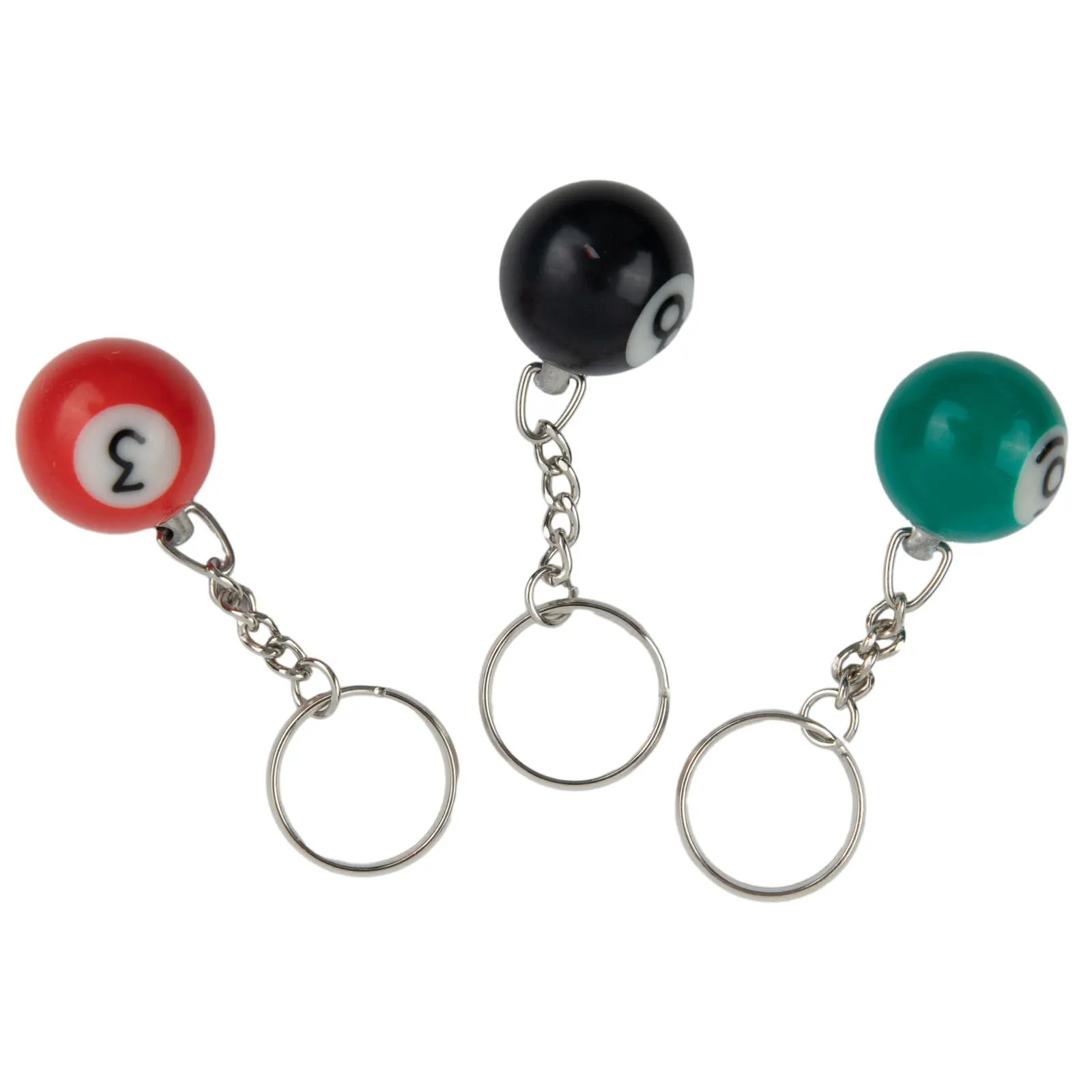 

Practical Quality Durable KeyChain Part Gift Beautiful Functional Professional Resin Snooker Cue Billiard Ball