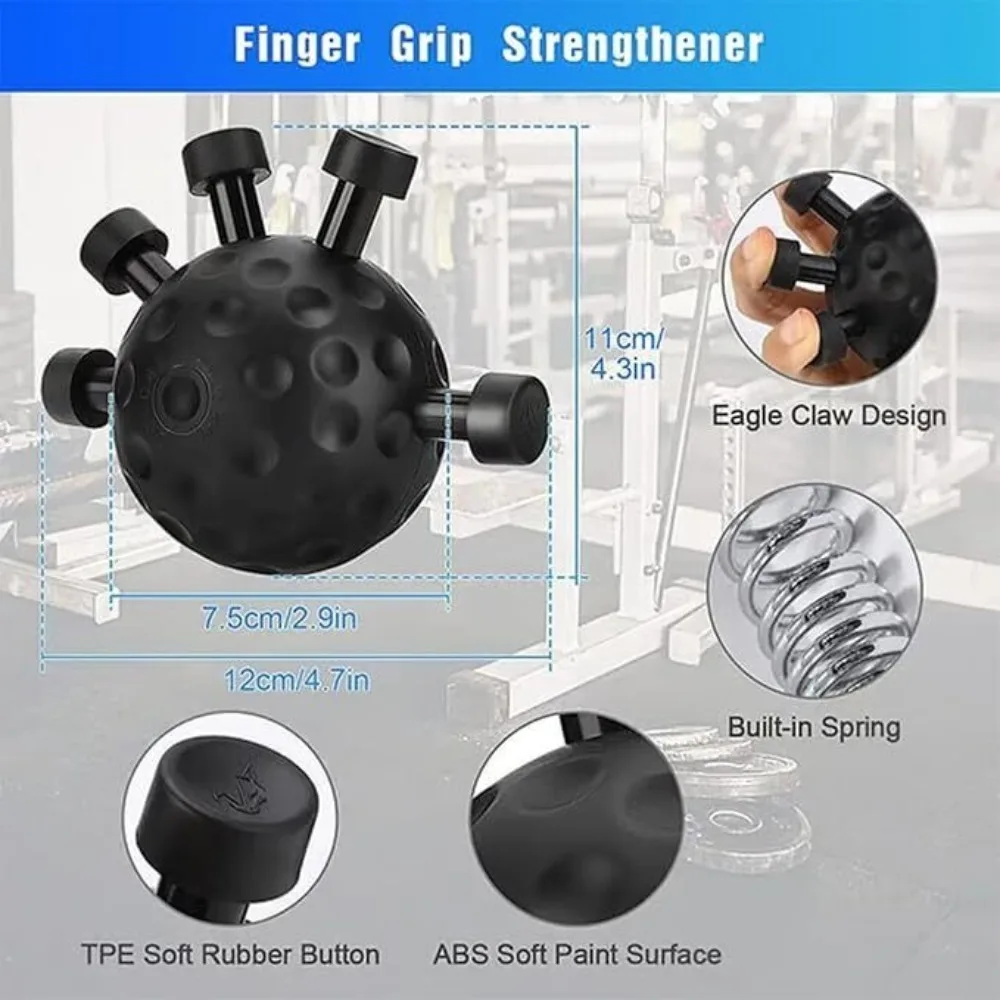 Hand Grip Strengthener & Finger Exerciser for Rehabilitation and Strength Training