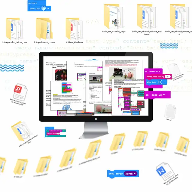 Yahboom Hot Selling Microbit Starter Sensor Kit for Beginner Compatible with V1.5/ V2 Board Robot Programming Toy Kit for Boys 5