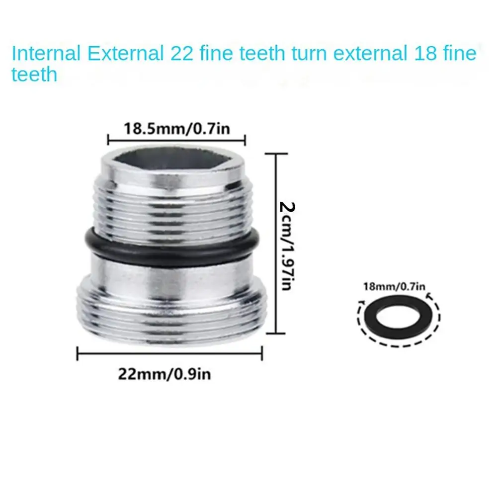 Kraan Adapter, 2 Stks 24mm - 22mm Draad Tap Beluchter Connector, Waterzuiveraar Filter Keuken Gootsteen Kraan Adapter, 2 Stks 24mm - 22mm Draad Tap Beluchter Connector, Waterzuiveraar Filter Keuken Gootsteen