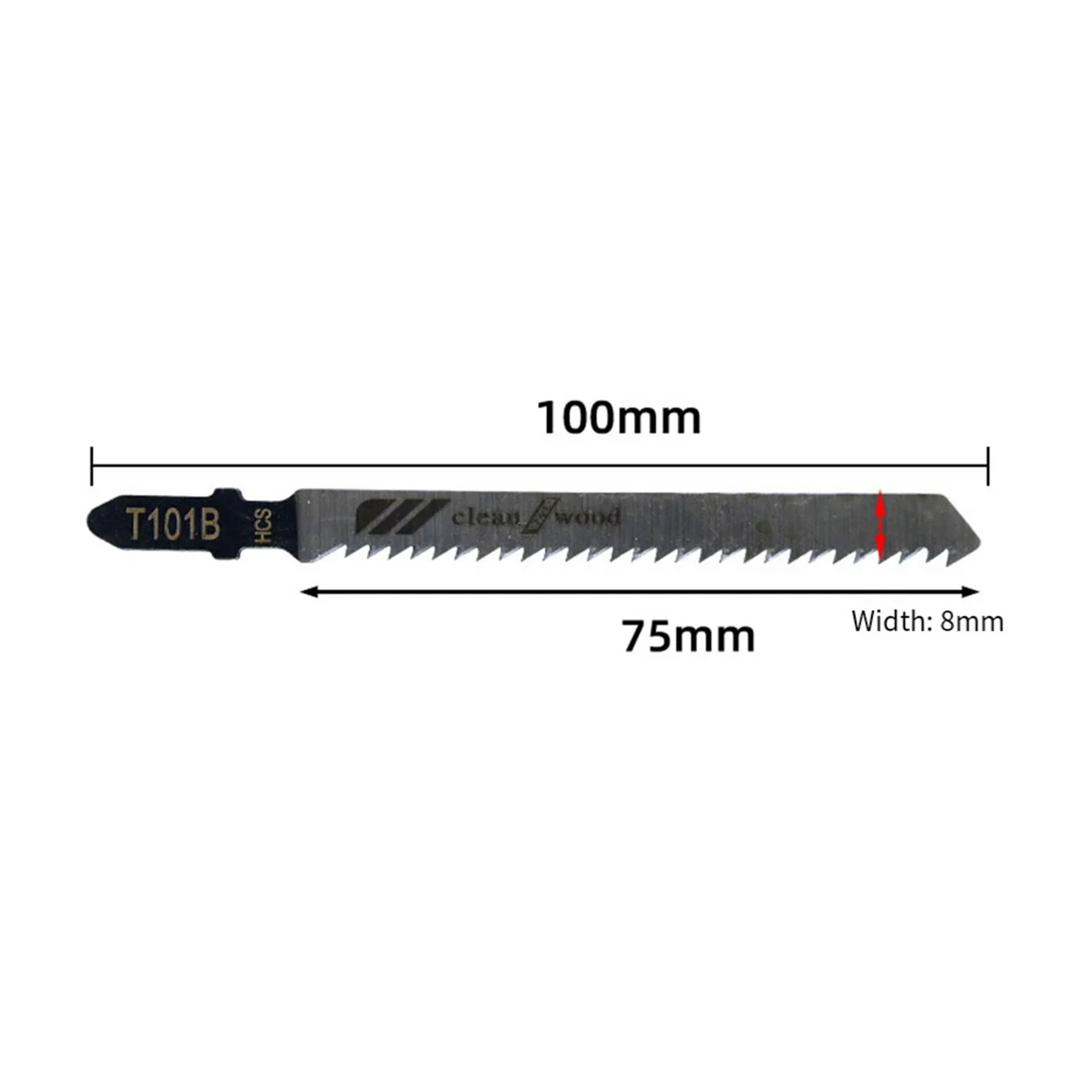 T101B T-Shank Jigsaw Blades Set, Pack of 20, 4 Inch 10 TPI HCS, Clean Precise Straight Cuts in Wood and PVC 6