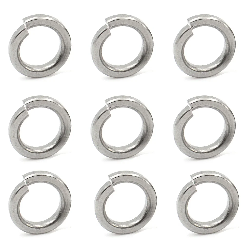 Stainless Steel Spring Split Lock Washer Elastic Gasket M1.6 M2 M2.5 M3 M4 M5 M6 M8 M10 M12 M16 M20 M22 M24 M27 M30 5-50pcs