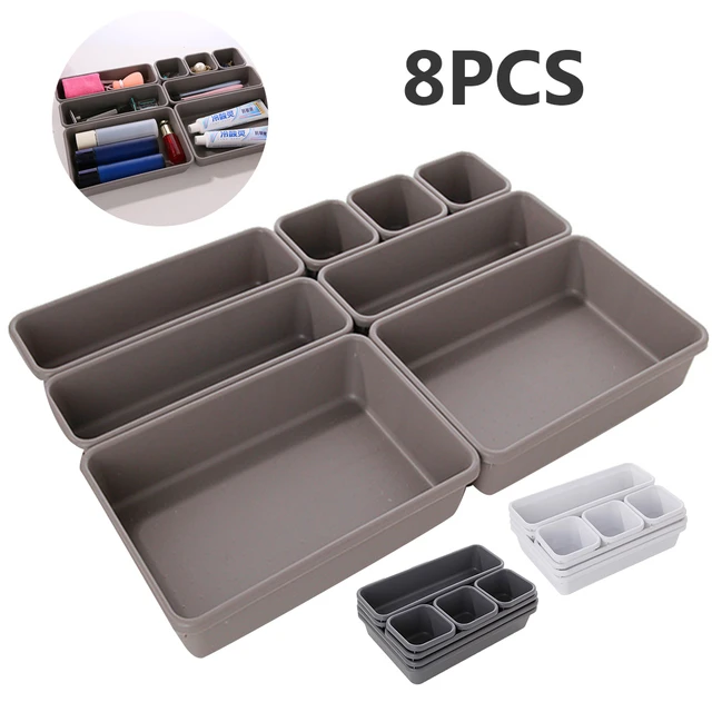 Kitchen Drawer Dividers Organizer  Storage Drawers Dividers - 8 Pcs Drawer  Organizer - Aliexpress