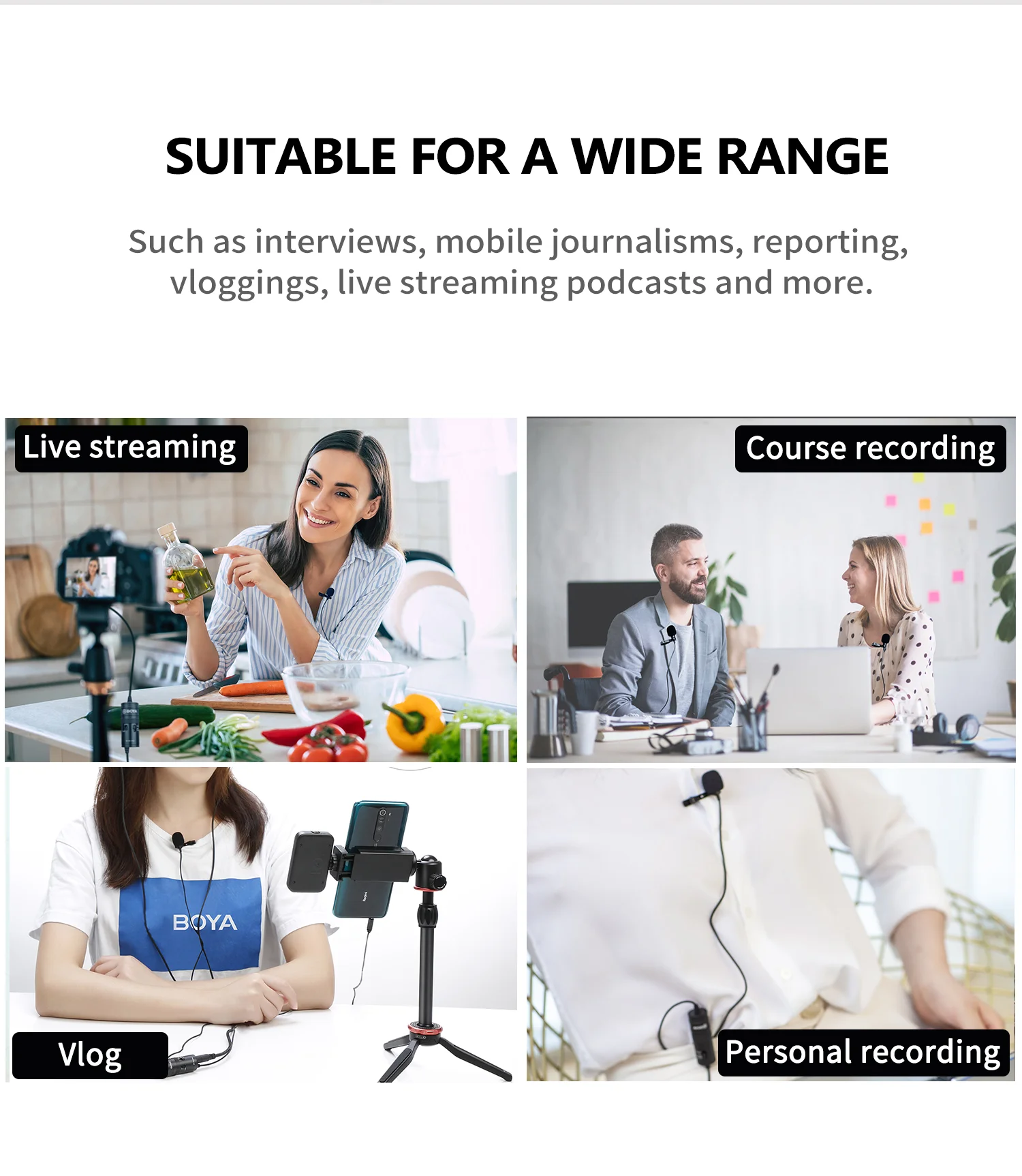 Boya BY-M1 Pro Universal Lavalier Microphone in Bangladesh