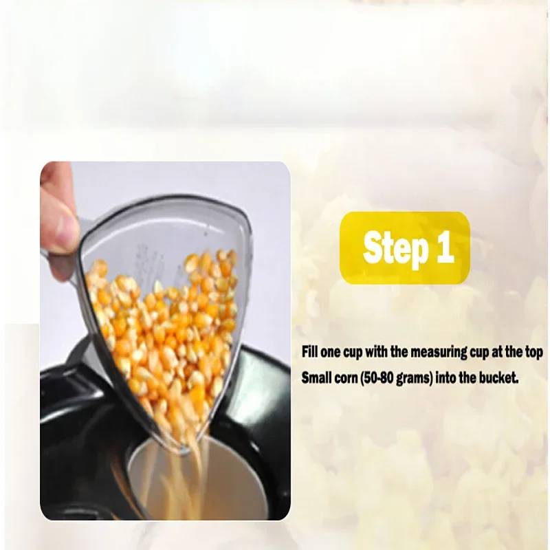 Popcorn Makers Mini Popcorn Machine Electric Household Appliance Machine Fully Automatic For Home Kitchen
