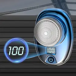 Mini Electric Shaver Men's Portable Electric Shaver Washable Beard Trimmer USB Rechargeable Men's Razor Face Full Body Shave
