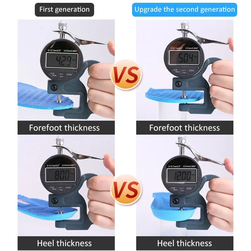1 Pairs 7D Orthopedic Insoles Feet Basketball Military Training Sports Insole Odorless Breathable Sweat Absorbent Casual Shoe