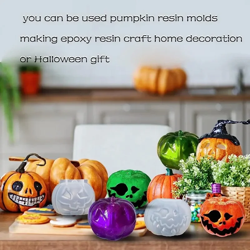 Moule Halloween Ensemble De Moules En Résine De Citrouille - 5