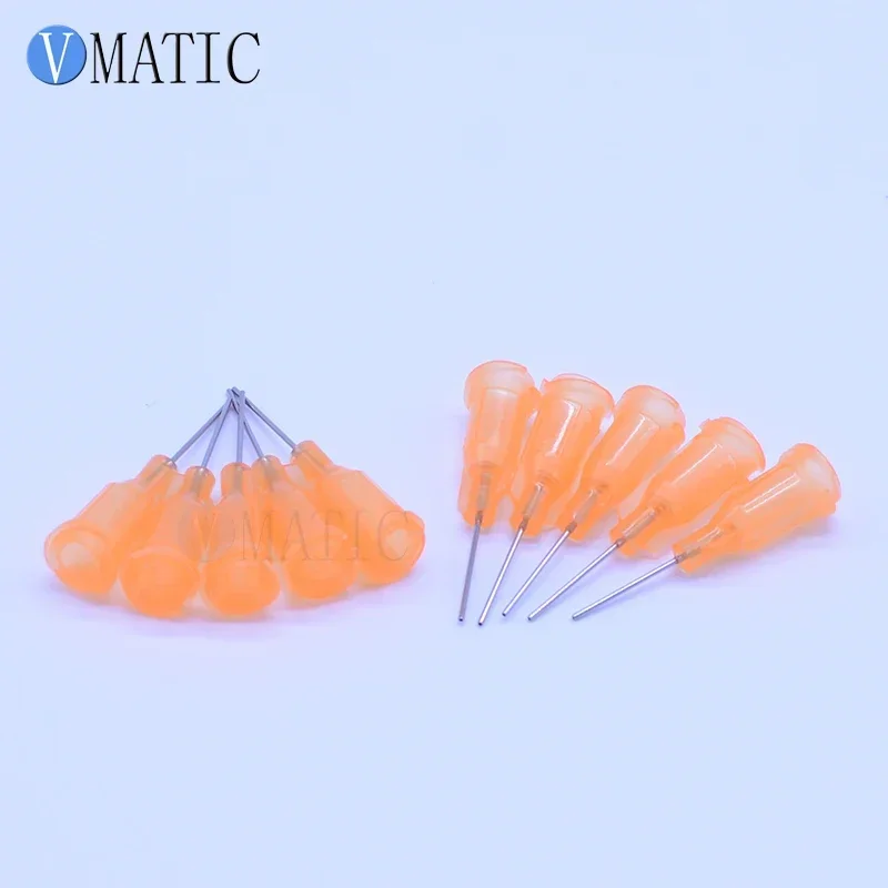 100Pcs 0.5'' Luer Lock Glue Dispensing 23G Needles Tip 1/2 Inch