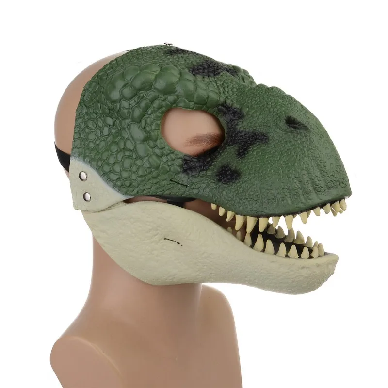 Halloween Dinosaur Mouth Mask Christmas Party Playsuit Tyrannosaurus Rex Mask Dinosaur Head Cover