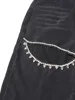 TWOTWINSTYLE Hollow Out Patchwork Diamonds Jeans For Women High Waist Spliced Pocket Casual Denim Pants Female Fashion Clothes 6