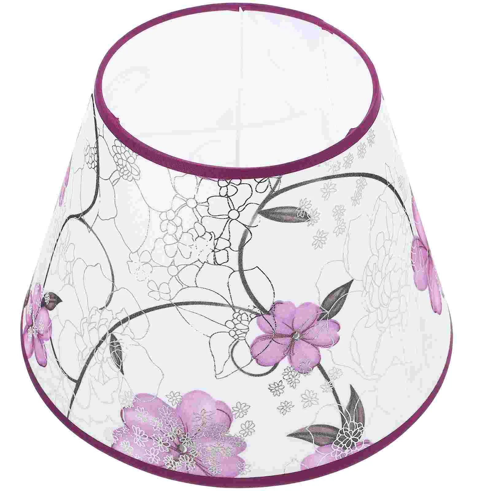 Flower Pattern Lampshade Medium Drum Lamp Shade European Style Lampshade Fabric Cloth Pendant Light Cover Vintage Lamp Shades scratch resistant tablet cover imprinted butterfly flower shockproof pu leather stand cards slot case for samsung galaxy tab s7 tab s8 purple