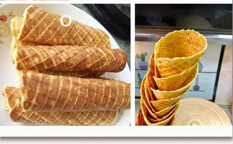 Description Picture 5 of itemegg roll machine ice cream reel machine / ice cream machine / breakfast machine children home commercial egg waffle maker