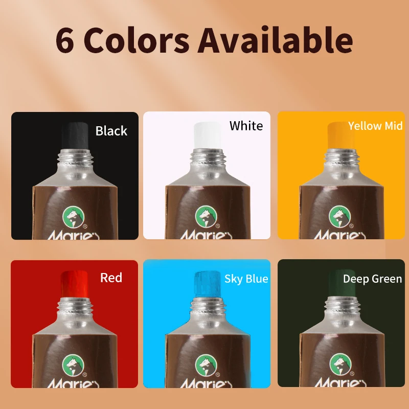 Marie's 6 Colors 50ml/1.69 oz Printmaking Inks,Oil-Based Printing Paint Linoleum Blocks on Paper Glue Board Wood,Wall for Adults 3