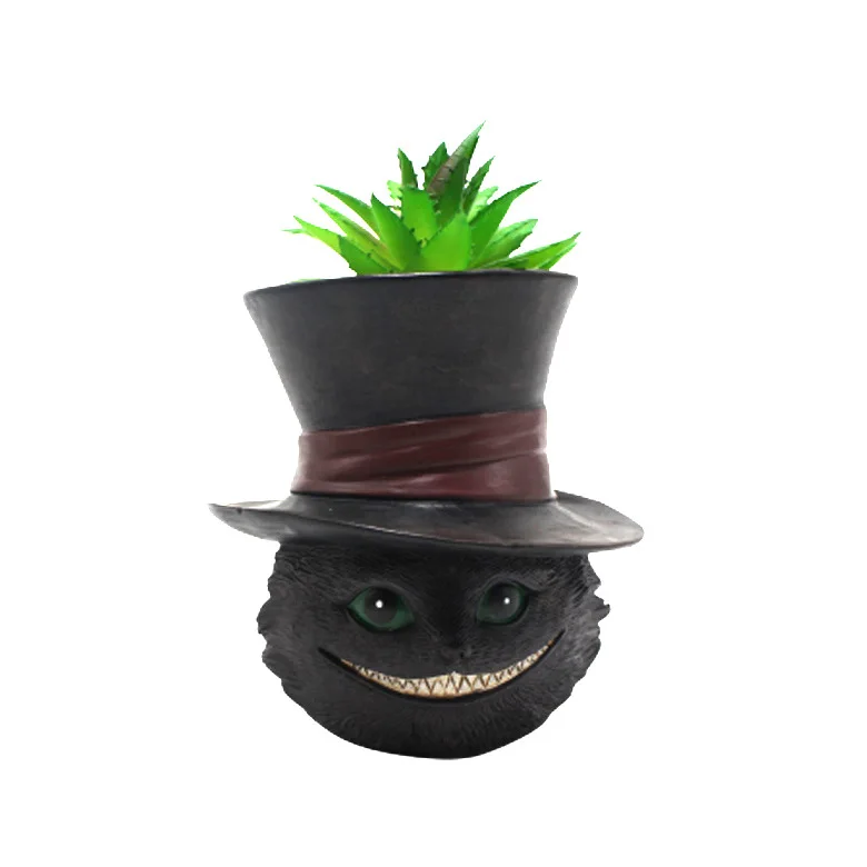 

Garden balcony lovely kitten outdoor succulent plant flowerpot handicraft garden resin ornaments flower pots for indoor flowers