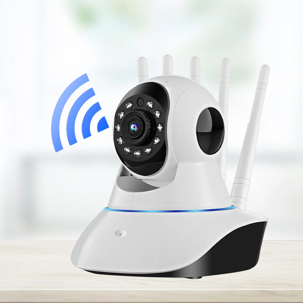 Bald Head Strong Home Surveillance Shaking Head Machine 360 Rotating Wireless Wifi Camera Two-Way Voice Security Camera 2023 New