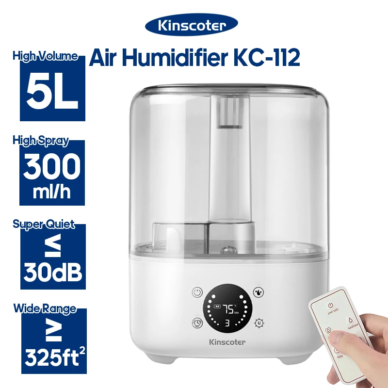 5L Air Humidifier Professional Large Capacity Home Air Humidifiers Ultrasonic Water Mist Diffuser Kinscoter Brand 1