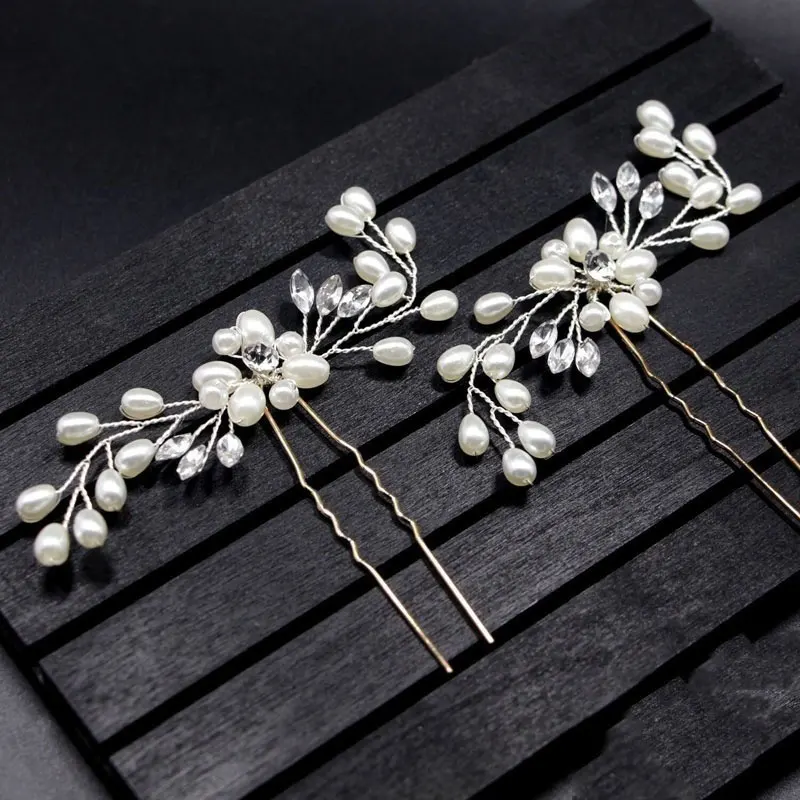 Bridal Headwear Crystal Pearl Tiaras Hairbands