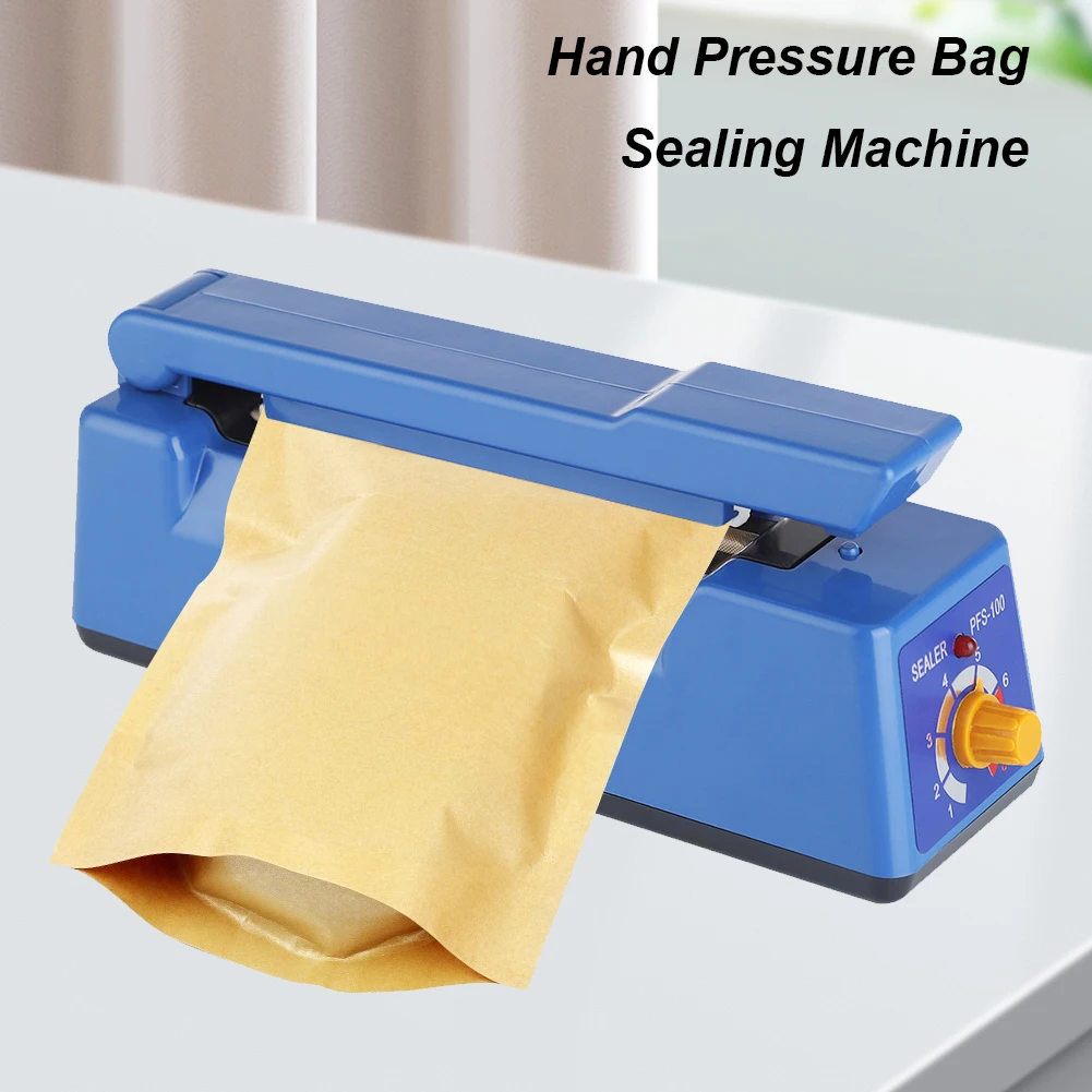 

100/200mm Heat Sealing Hand Impulse Sealer Adjustable Packing Sealing Machine Household Vacuum Food Sealing Tool