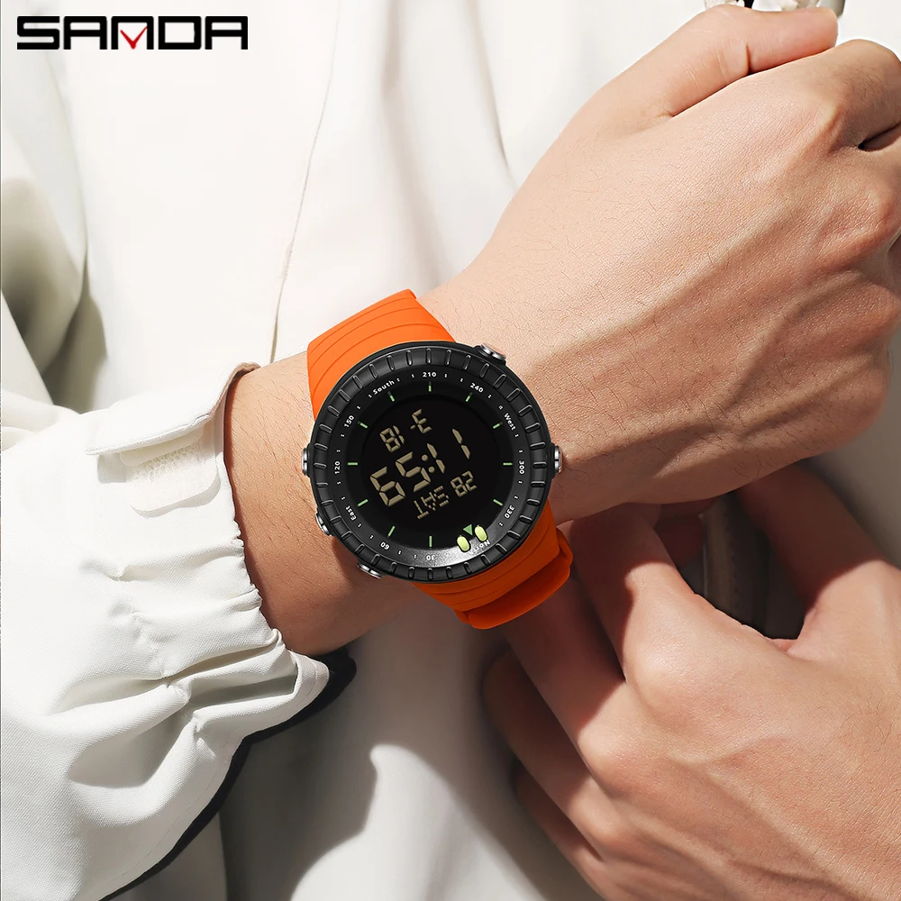 New Electronic Watch Multi functional Fashion Trend 6184 Male and Female Students Single Display Waterproof Electronic Watch