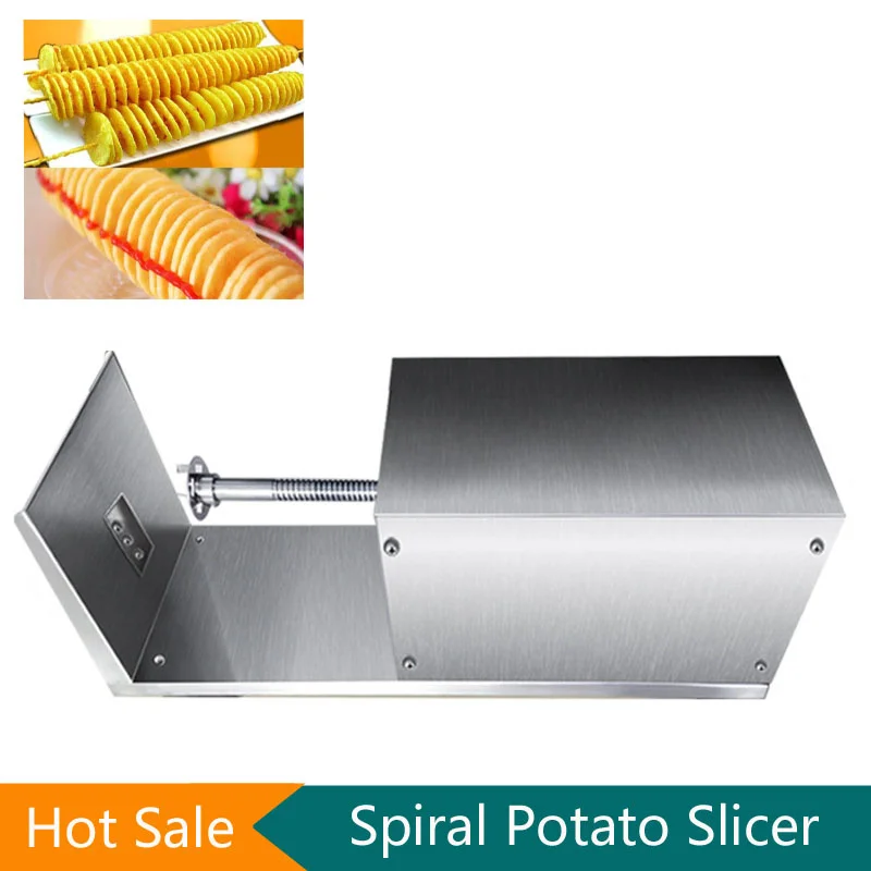 110v/220v Electric Potato Tower Machine Fruit Vegetable Cutter Potato Slicer Whirlwind Machine Fry Towers Cutter