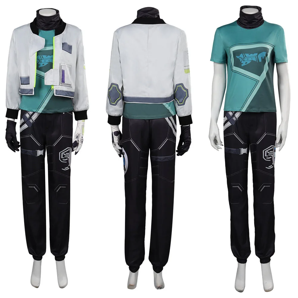 

Valorant Deadlock Cosplay Coat Shirt Pants Gloves Full Set Costume For Adult Men Male Outfits Halloween Carnival Role Play Suit