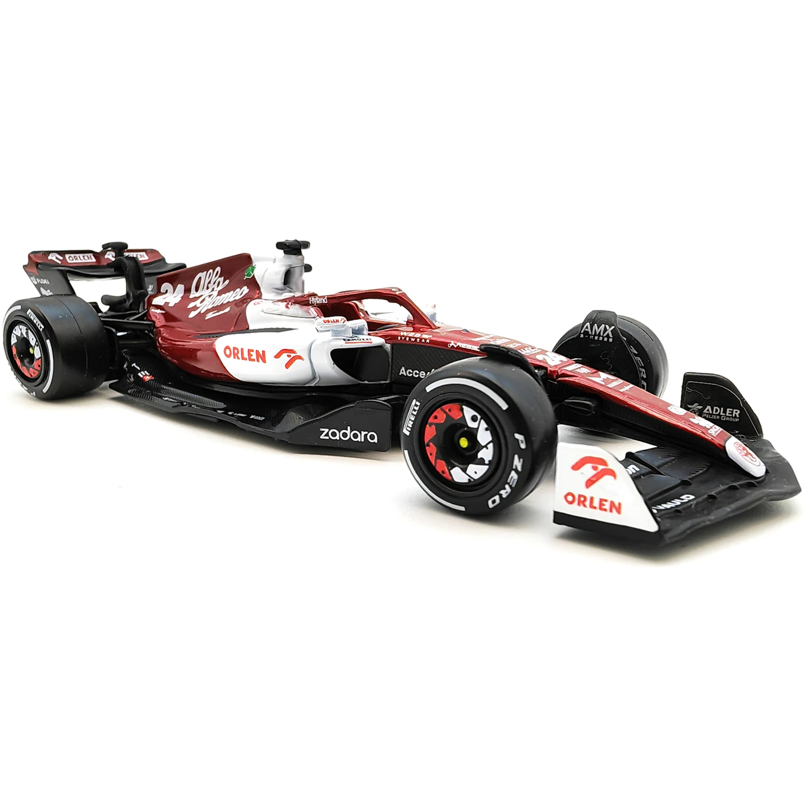 Bburago 1:43 2022 F1 Alfa Romeo Racing Team C42 #24 Guanyu Zhou #77 Valtteri Bottas Alloy Car Die Cast Car Model Toy Collection 3