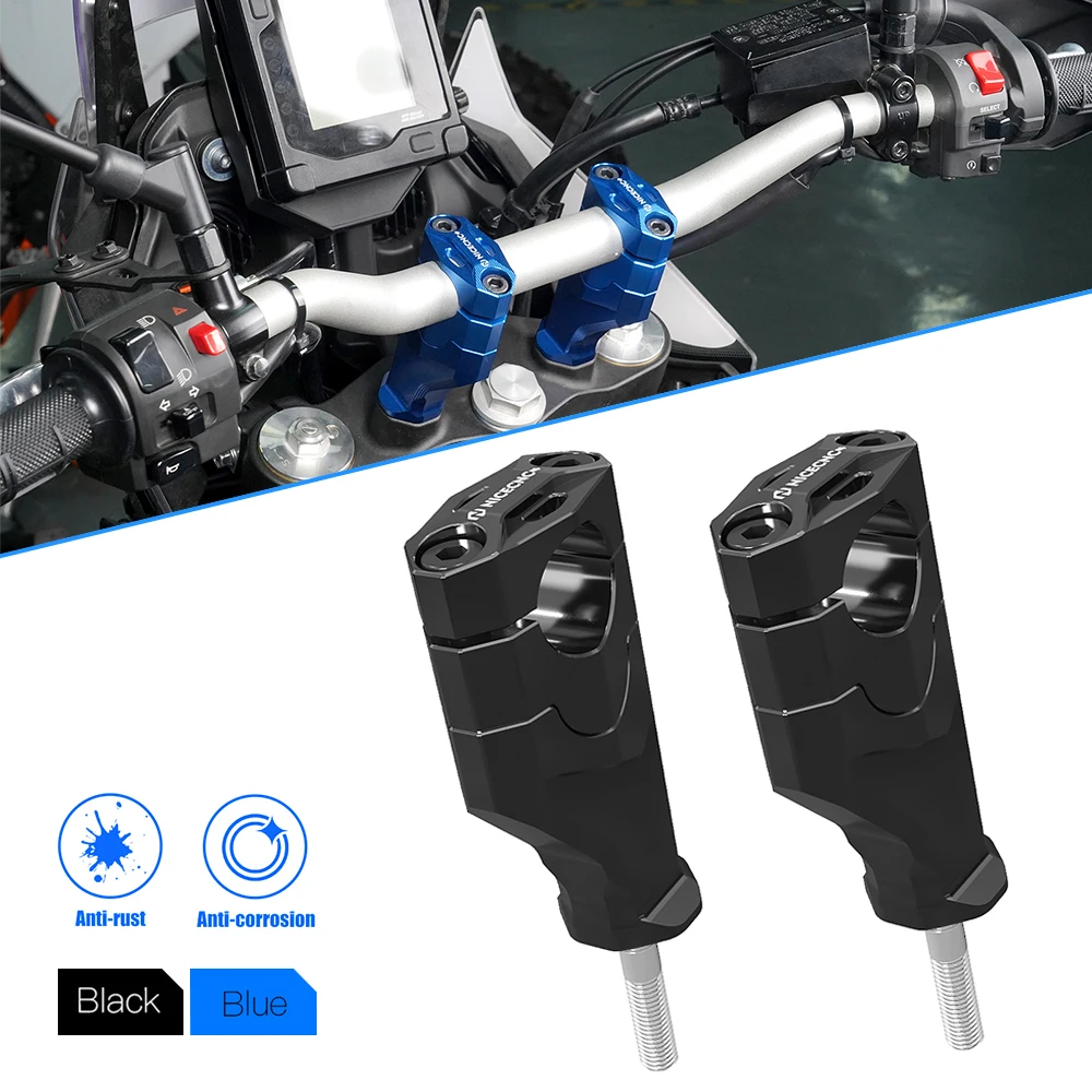 Per 2019-2024 2023 Yamaha Tenere 700 Riser Manubrio 20Mm Manubrio Riser Per Yamaha Tenere 700 World Raid 2022