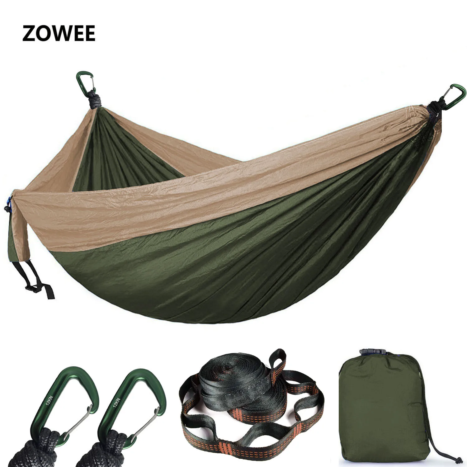 Parachute Hammock Camping Survival garden swing 2-3 Person Portable outdoor hammock swing camping hammock For outdoor furniture