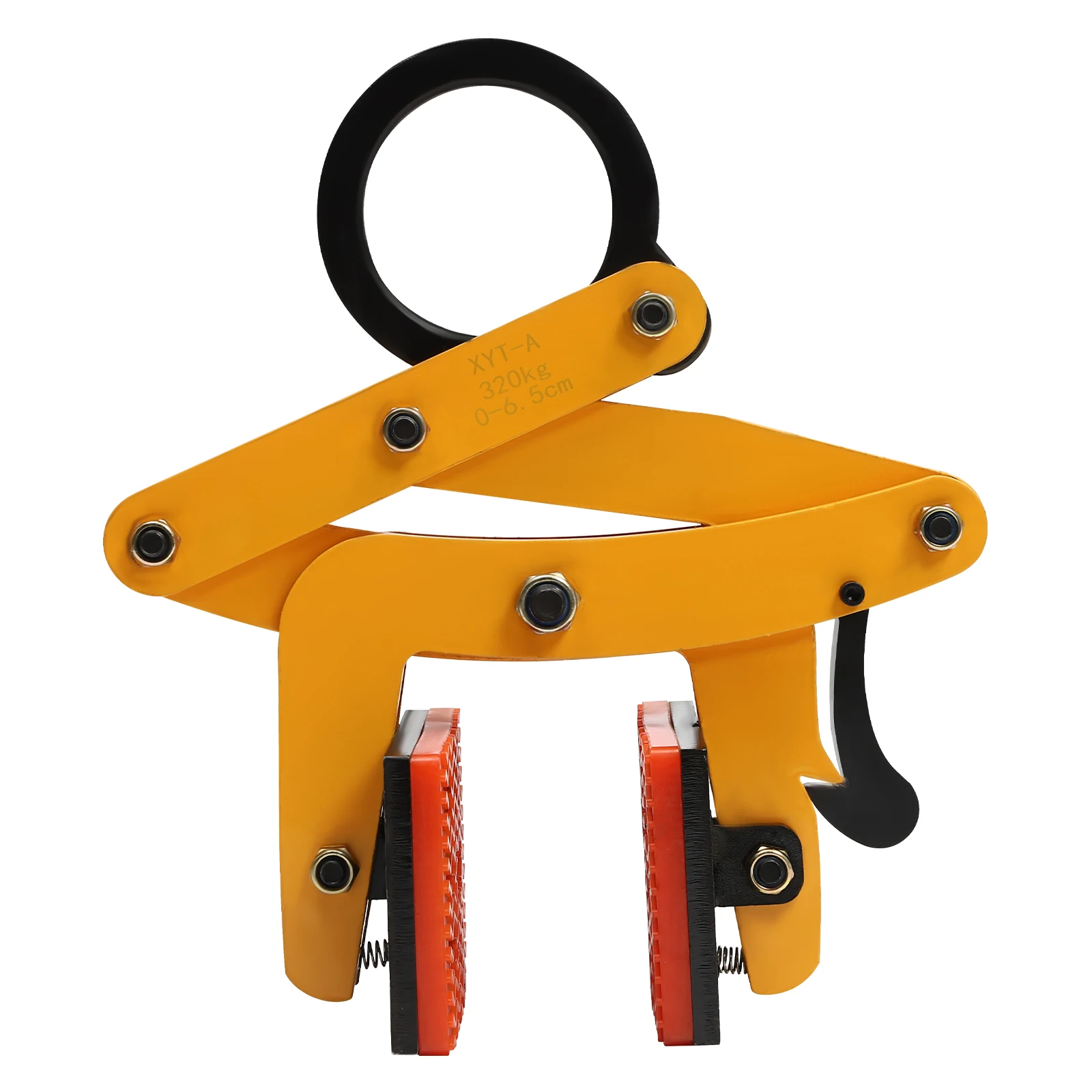 320kg Pallet Puller Clamp, 0-6.5cm Jaw Curb Stone Gripper Lifting Tongs Lifting Transportation Pliers Timber Lumber Stone Tongs