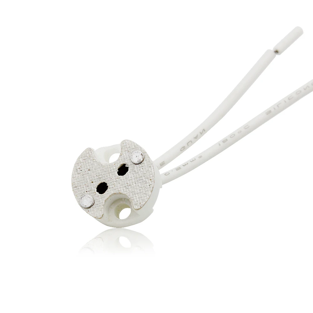 G4 MR16 Lamp Holder MR11 G5.3 G6.35 White Ceramic Bulb Base Home Lighting Accessories Connector 12V-250V Led Light 10Pcs/lot lamp holder,lamp bulb holder,lamp base,led lamp base