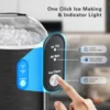 Ice Makers with Soft Pellet Ice, Pebble Ice Maker Machine with Self-Cleaning, 35.5Lbs/24Hrs, One-Clic 3