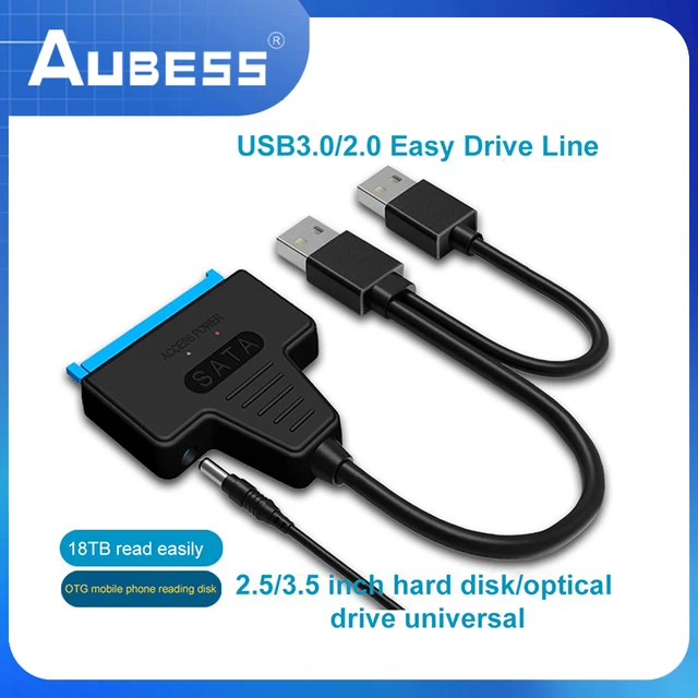 Hard Disk Cable USB 3.0 to SATA 3 Adapter 22pin Connector for 2.5 SSD HDD  Drive